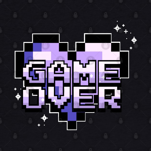 Game Over Heart - Purple by WhisperingDusk